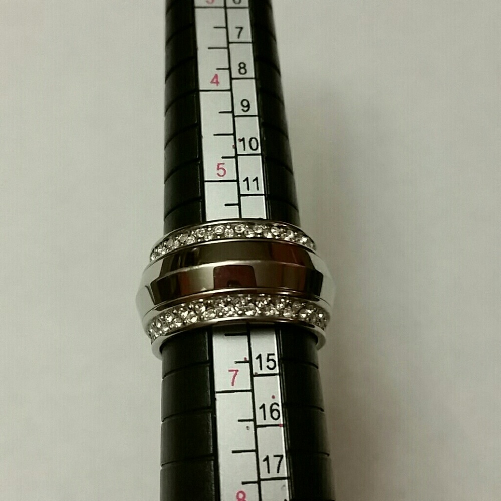 *SOLD*3 Steel Fossil Ring Set